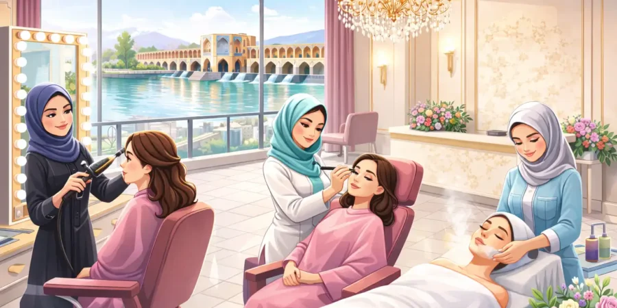 بهترین سالن های آرایش و زیبایی بانوان در اصفهان