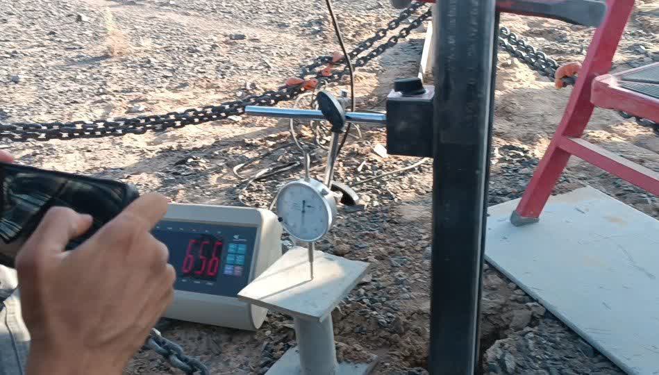 انجام پایه کوبی نیروگاه خورشیدی و انجام آزمایش پول آوت نیروگاه خورشیدی